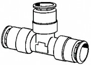 Push-To-Connect Tube Union Tee